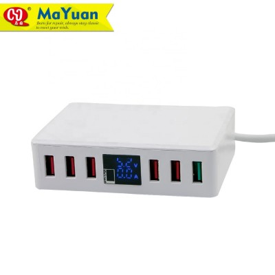 Multi Port 6 USB LED Real Time Display Charger